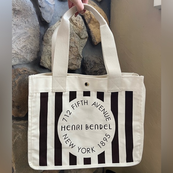 Henri Bendel Canvas Tote Bag - Picture 1 of 8
